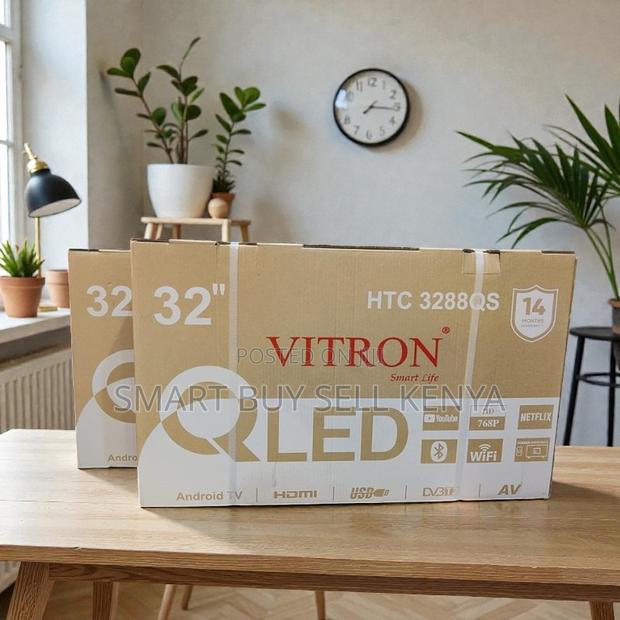 Bluetooth Wifi Support Vitron 32 Inch Qled Smart Android Led Tv