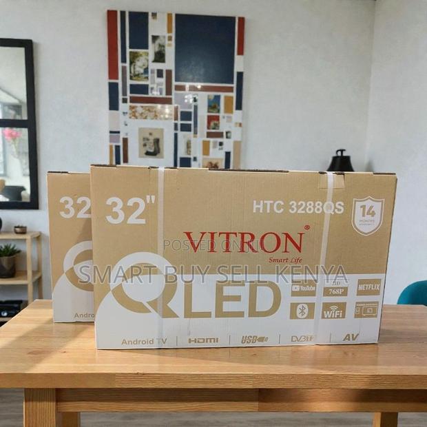 Bluetooth Wifi Support Vitron 32 Inch Qled Smart Android Led Tv - thumbnail 2