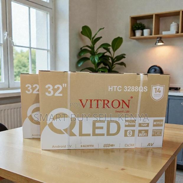 Wifi Activated Vitron 32 Inch Qled Smart Android Led Tv