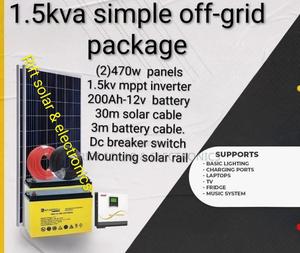 1.5kva House Simple Off-Grid Solar Package - main view