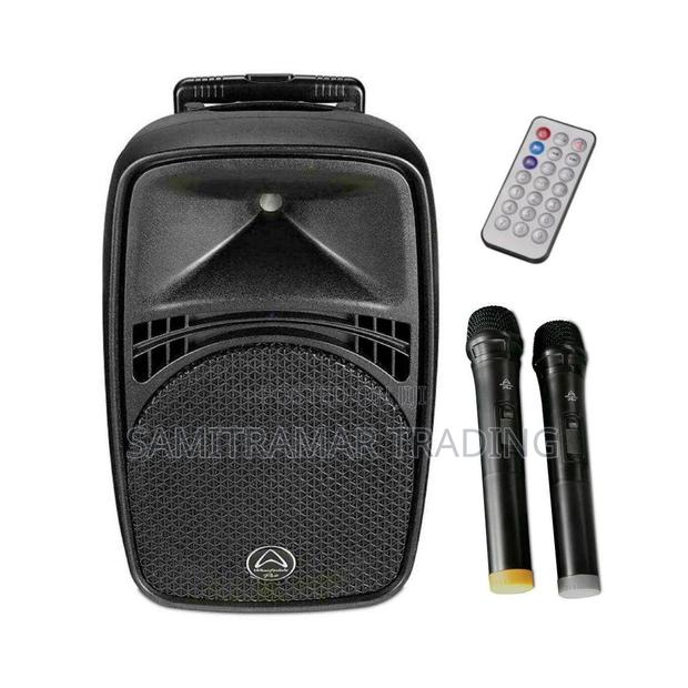 Ez12a Wharfedale Portable Active Pa System With 2 Wireless Microphones