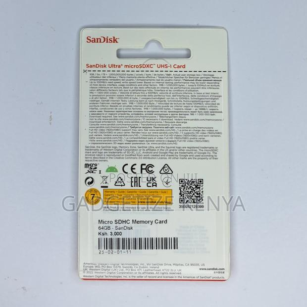 Sandisk 64gb Micro Sd Memory Card - thumbnail 3