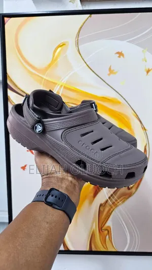 Original Crocs Classic Clog Sandals 
Dark Chocolate 
Leather
