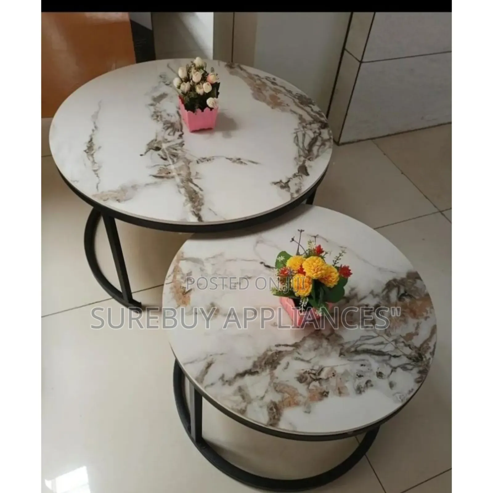 Marble Table, 2 in 1 Table