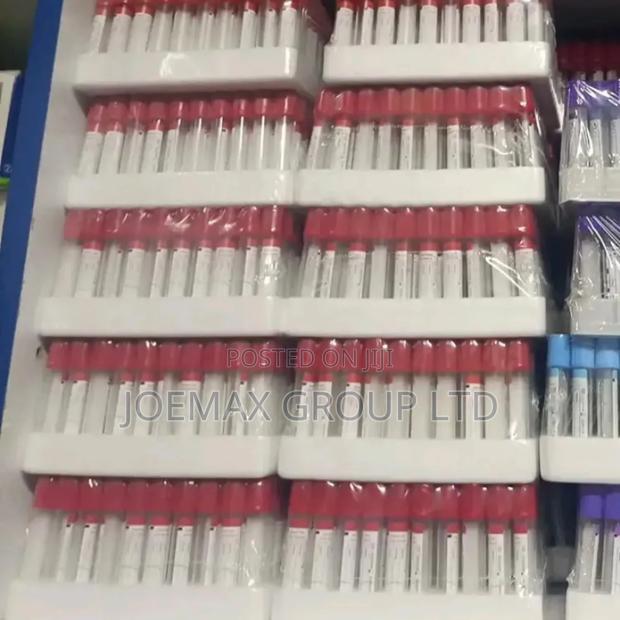 Red Tops, Plain Tubes, Red M Vacutainers. Blood Collection Tubes