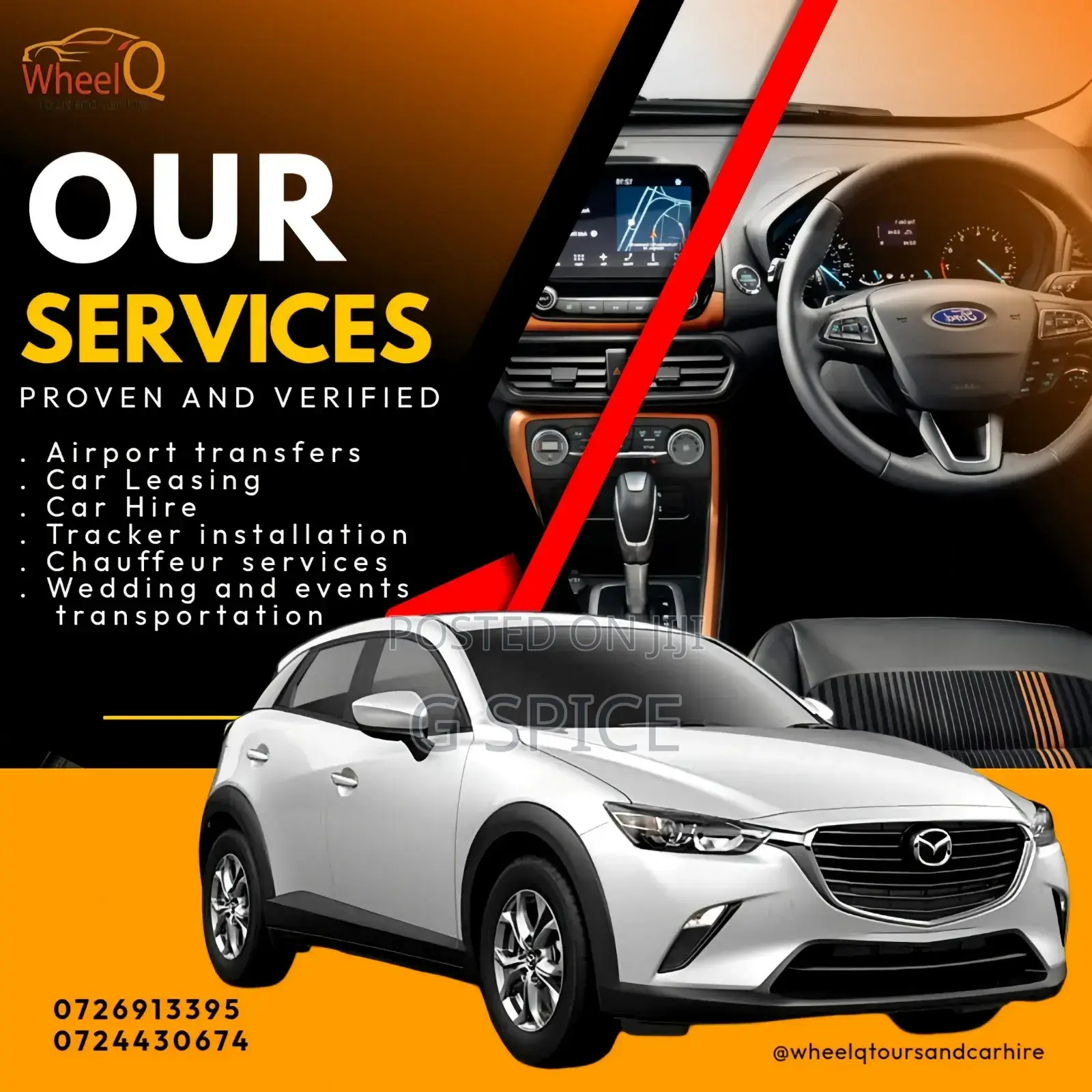 Car Hire, Chauffeured Services, Airport and SGR Transfers