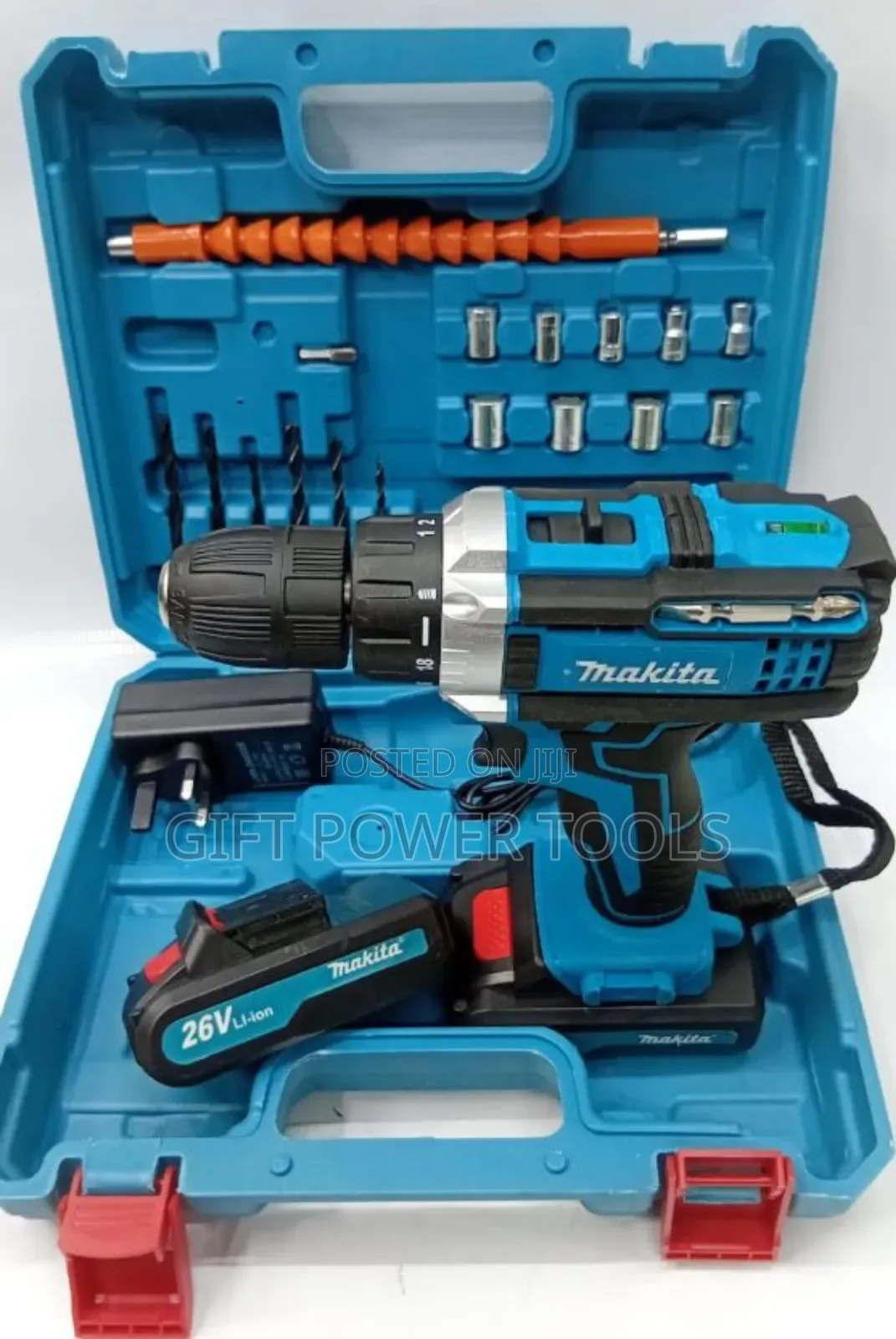 Makira 26v Cordless Electric Drill/26v Makita Drill With 2 Batteries