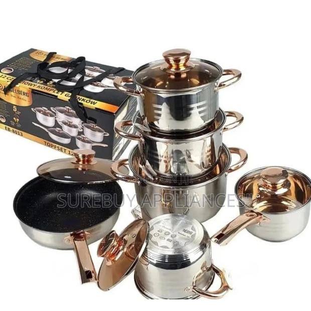 Stainless Cookware,*Engelberg 12pc Stainless Steel Cookware Set - main view