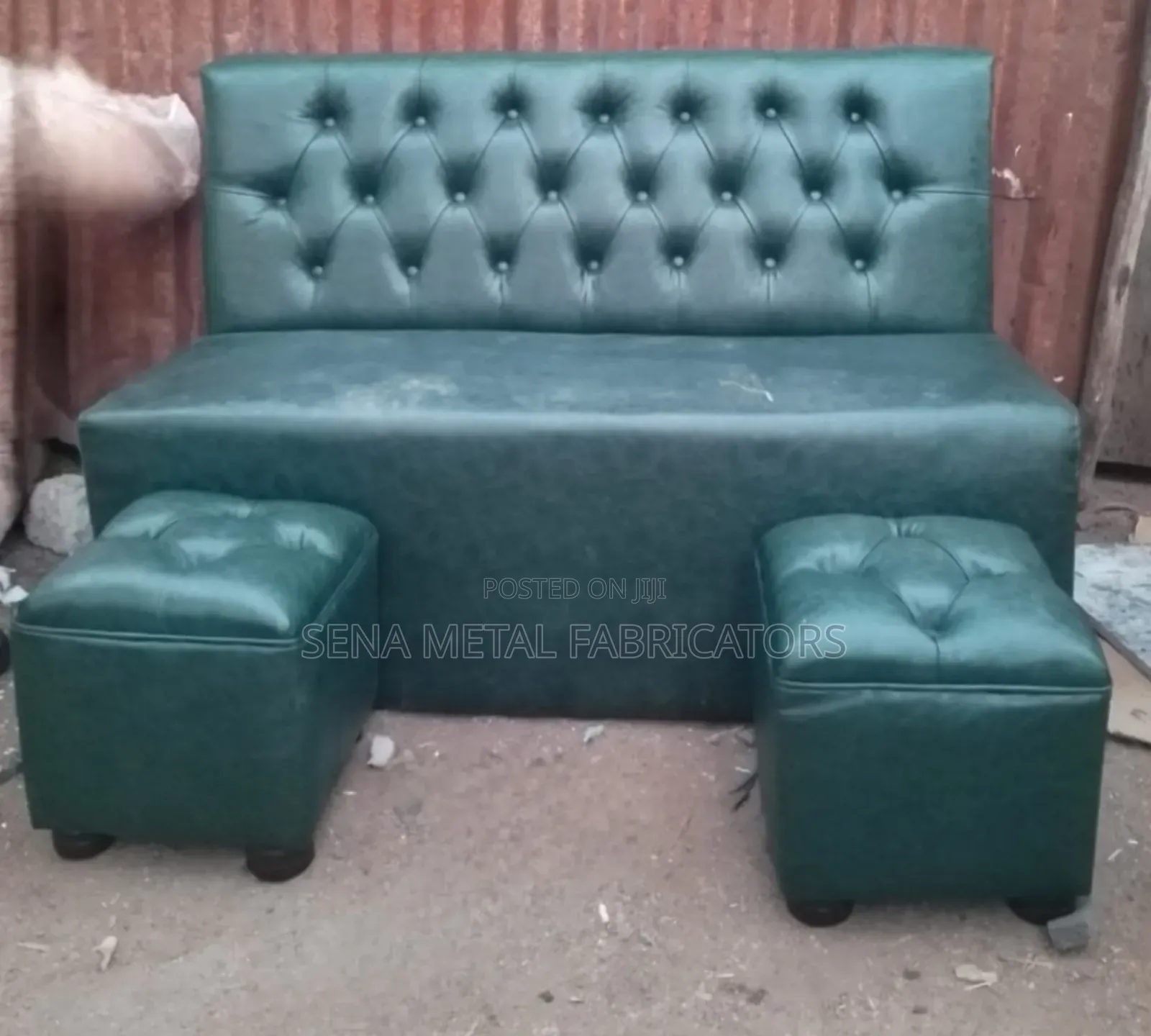 Lounge Couches With a Matching Rest Foot Pouf