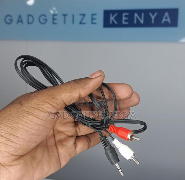 3.5mm Stereo Male Audio Jack to 2-Rca Av Male Cable