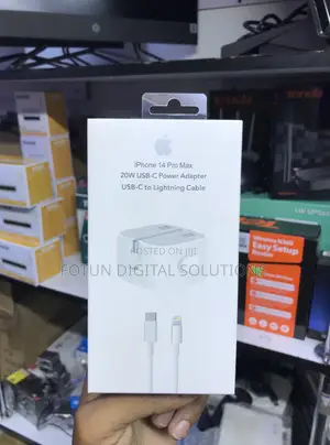 Complete Charging Bundle for iPhone 14 Pro Max - 20w Adapter + Cable