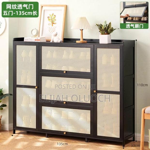 26 Pairs Wooden Bamboo Shoe Cabinet - thumbnail 4