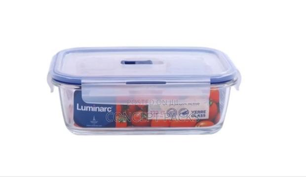 Luminarc 1.2 Litres Pure Box Active Glass Storage Box With Lid - thumbnail 2