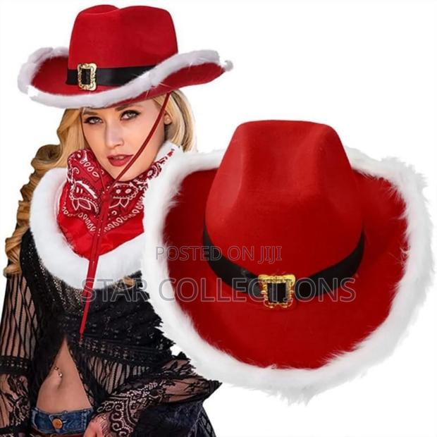 Led Santa Christmas Cowboy Hat - thumbnail 2