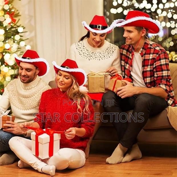Led Santa Christmas Cowboy Hat - thumbnail 3