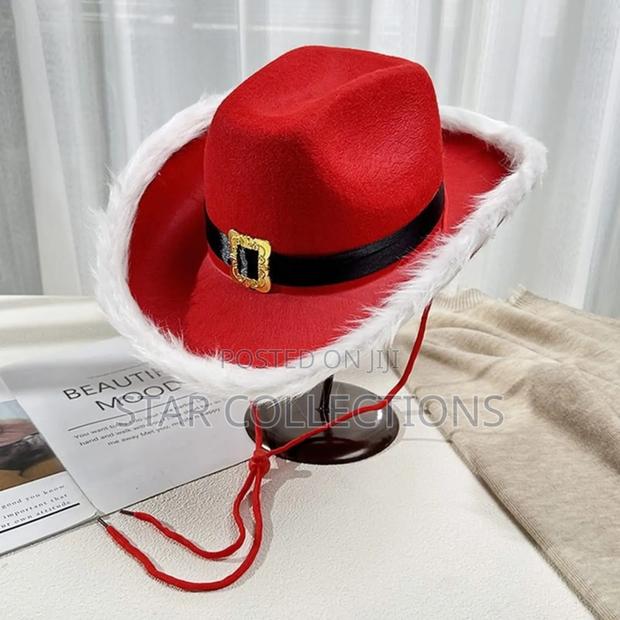 Led Santa Christmas Cowboy Hat - thumbnail 5