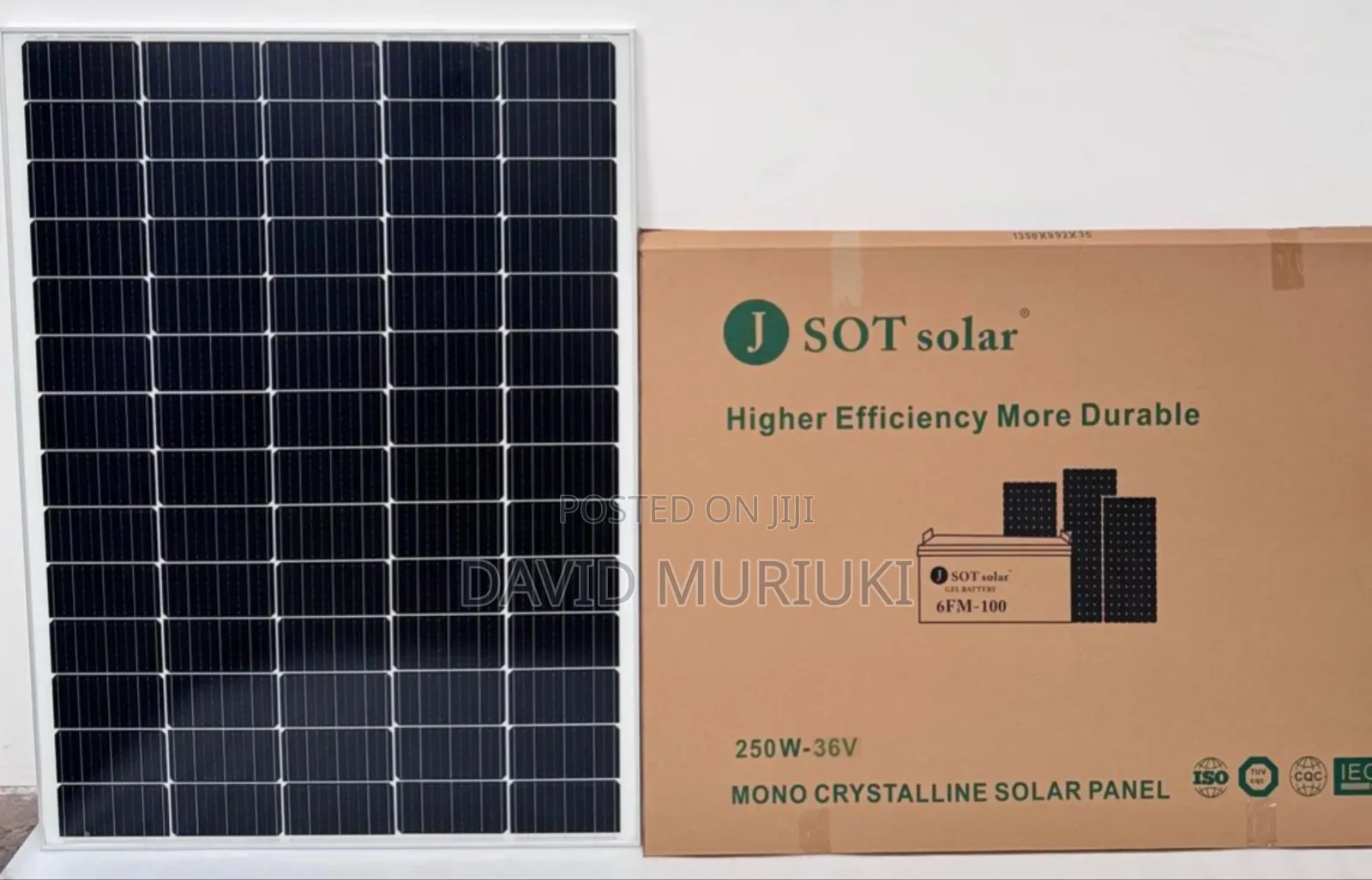 Higher Effeciency J Sot Solar 250w-36v