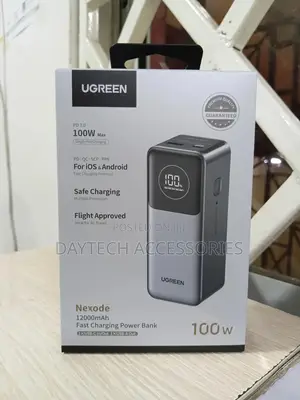 Ugreen Nexode Pd 100w Fast Charging Laptop Power Bank 12000mah - Black