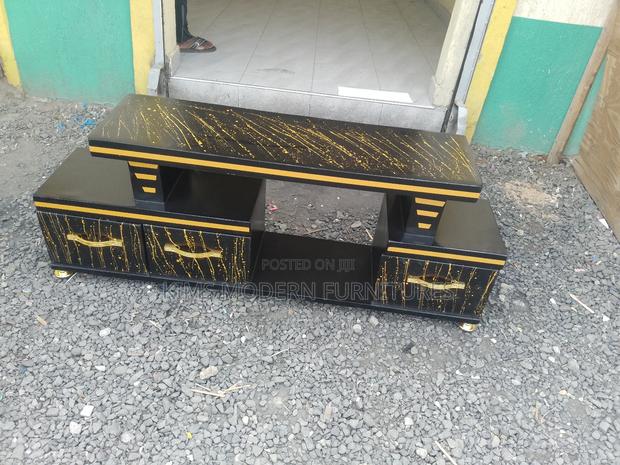 Tv Stand Black With Lights - main view