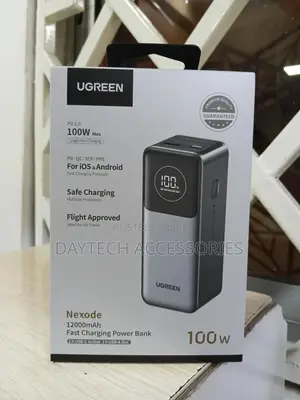 Ugreen 12,000mah 100w Fast Charging Laptop Power Bank.