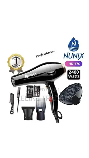 Powerful Nunix Hd-77c Hair Dryer – Commercial Grade