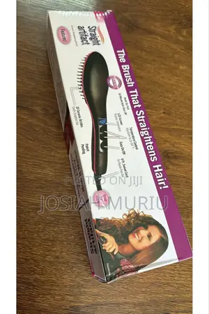 Multifunction Hair Brush Straightener