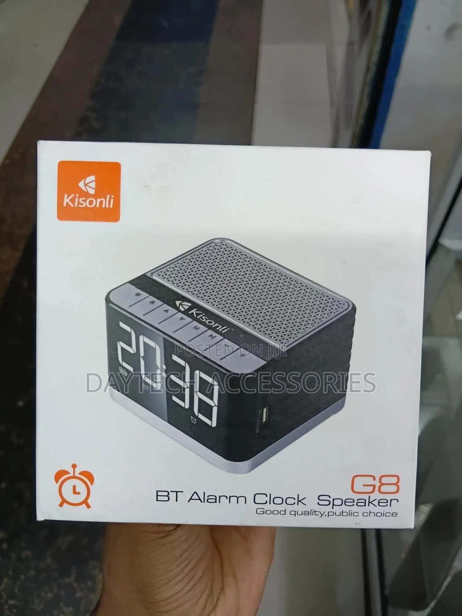 This Is a Kisonli G8 Bluetooth Alarm Clock Speaker.