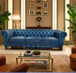 Home Sofa; 3-Person Premium Chesterfield Sofa for Lounge Living Room