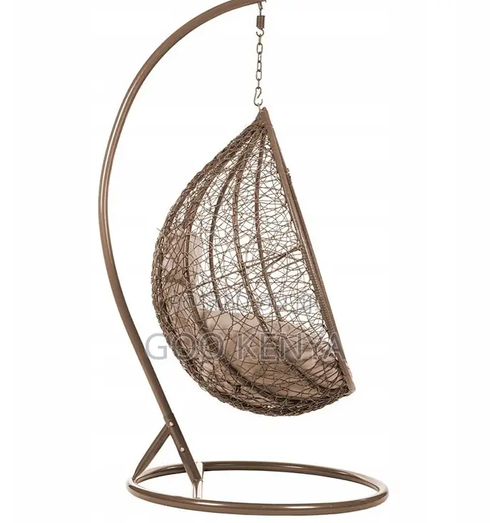 Home Chair; Comfortable Iron Frame Egg-Shaped Hammock Swing Chair