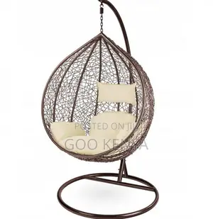 Home Chair; Comfortable Iron Frame Egg-Shaped Hammock Swing Chair