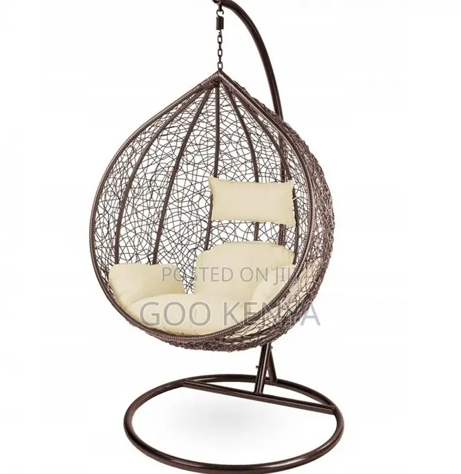 Home Chair; Comfortable Iron Frame Egg-Shaped Hammock Swing Chair