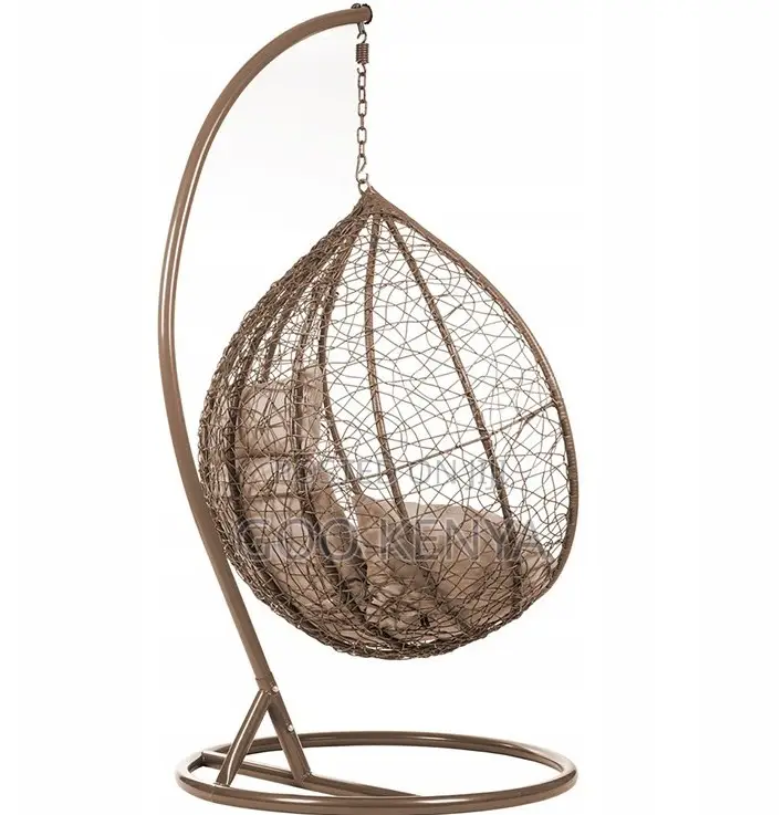 Home Chair; Comfortable Iron Frame Egg-Shaped Hammock Swing Chair