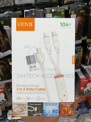 Vidvie Multifunctional 2 in 2 Data/Charging Cable Cb4029