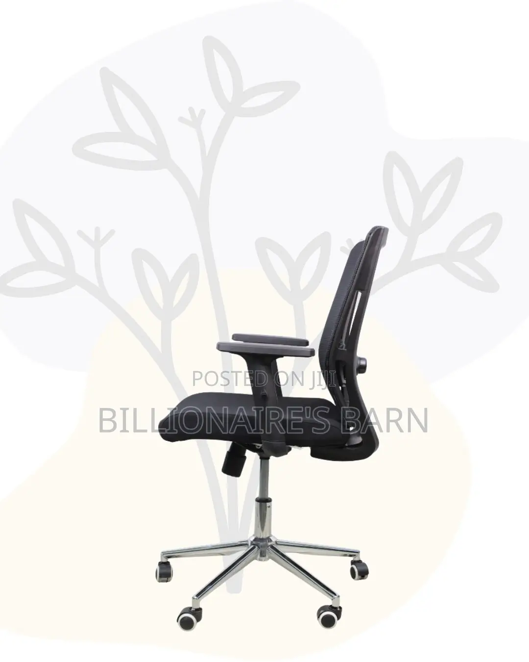 Ergonomic Mid-Back Chair With Chrome Base | Perfect for Managers
