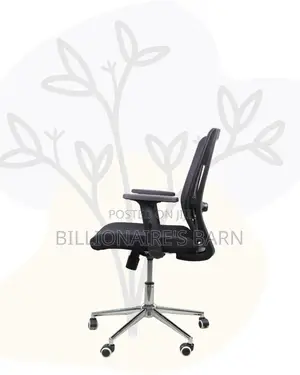 Ergonomic Mid-Back Chair With Chrome Base | Perfect for Managers