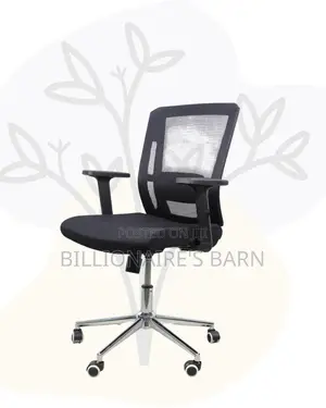 Ergonomic Mid-Back Chair With Chrome Base | Perfect for Managers