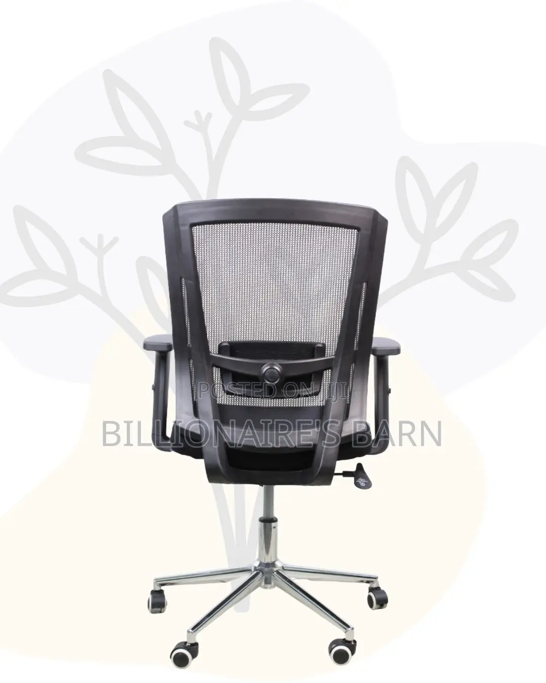 Ergonomic Mid-Back Chair With Chrome Base | Perfect for Managers