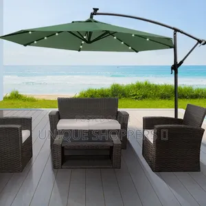 10ft Solar-Powered Umbrella*