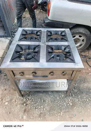Approved Square Four Burner Gas Cooker Stainless