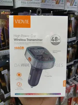 Vidvie Fm03 High Power Wireless Transmitter Car Charger Modulator.