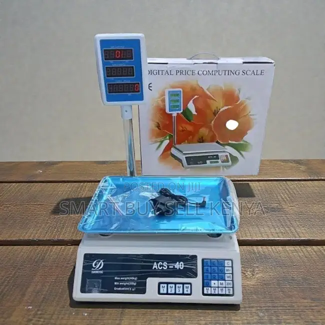 High Performance Plug and Play Acs40 Upto 40kgs Digital Weighing Scale