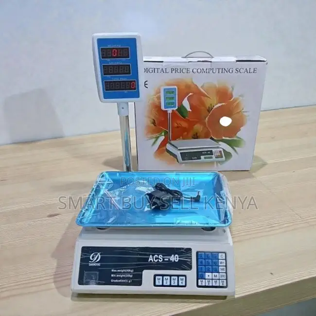 Reliable Space Efficient Acs 40 Upto 40kgs Digital Weighing Scale
