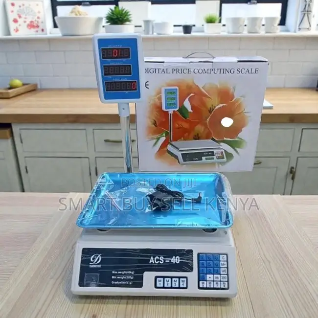 Energy Saving Acs 40 Upto 40kgs Computerized Digital Weighing Scale