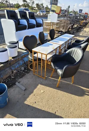 Set of Mable Nail Tables With Love Seats and Styling Seats