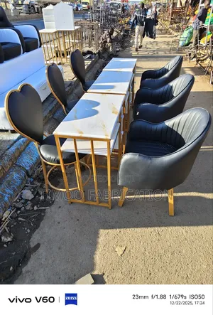 Set of Mable Nail Tables With Love Seats and Styling Seats