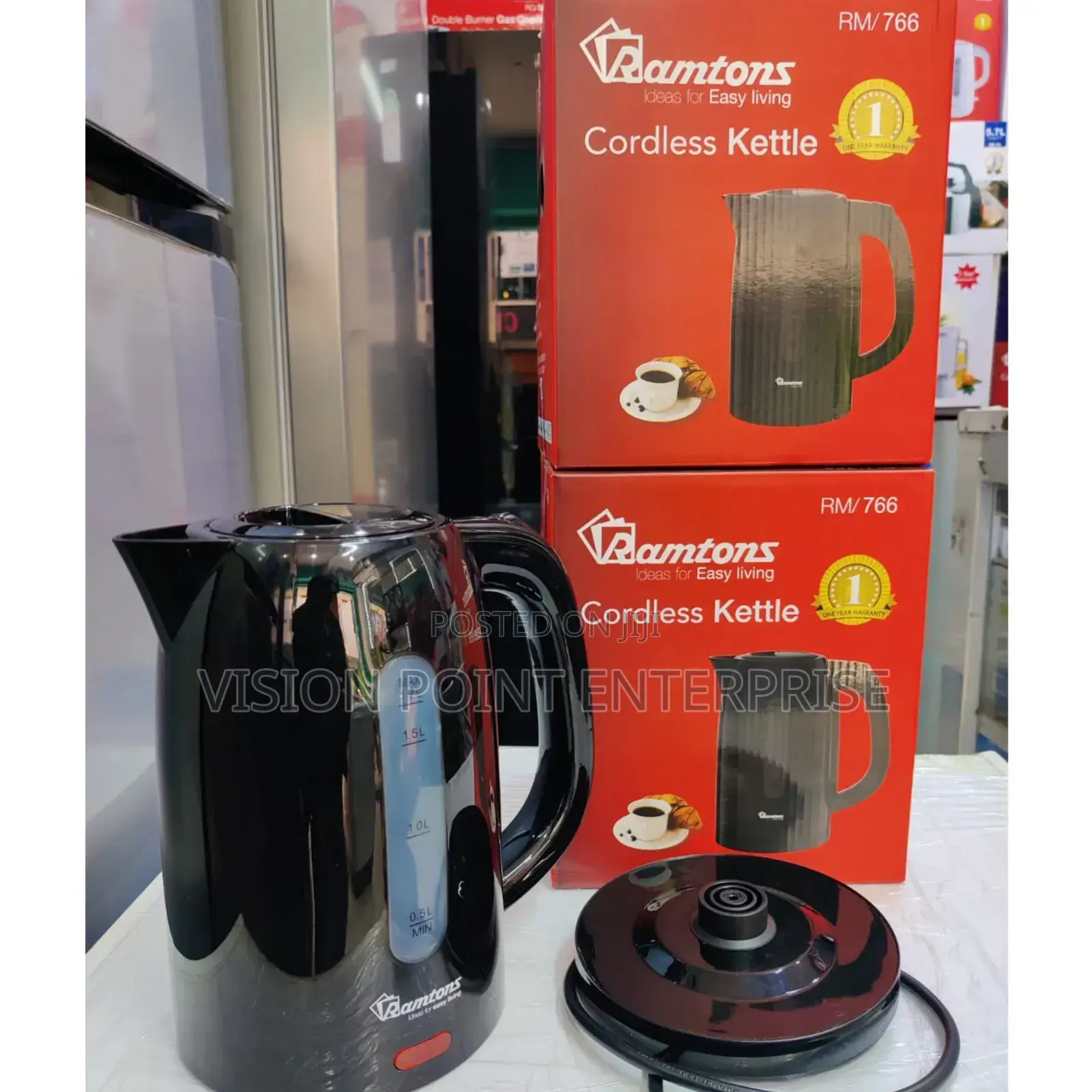 *Ramtons Kettle Cordless Black
