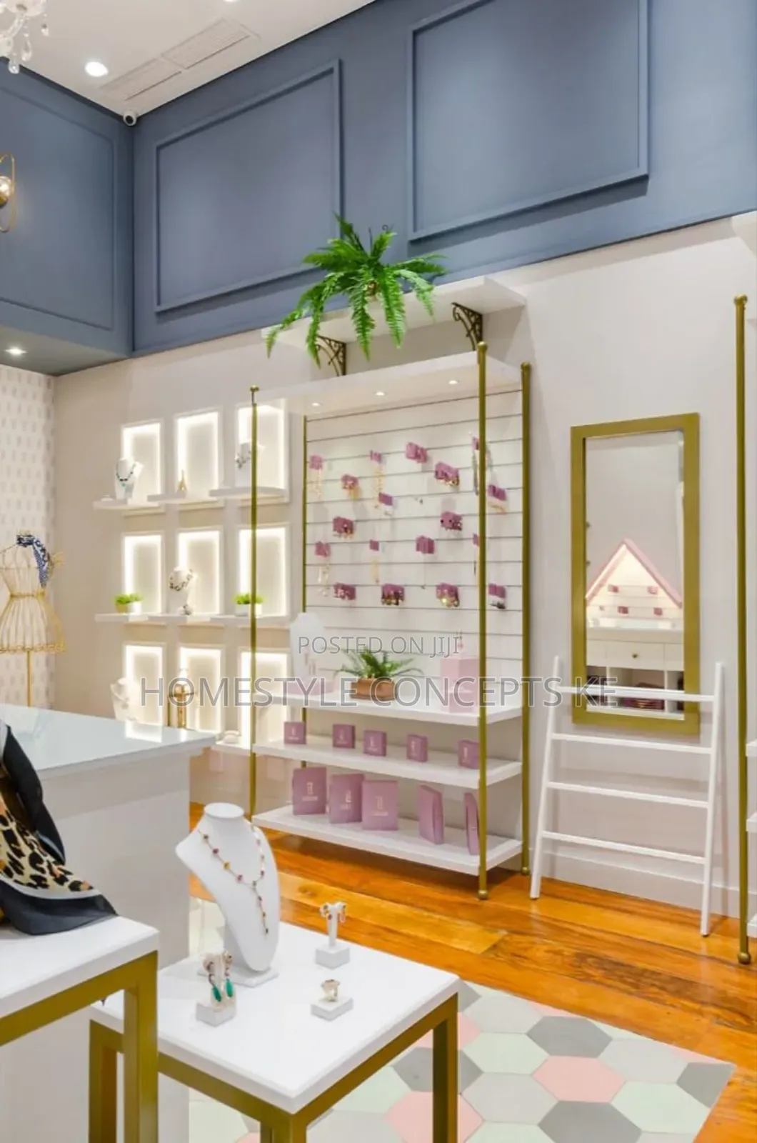 Modern Shelf Shelves Shop Interior Renovation Carpenter Designer