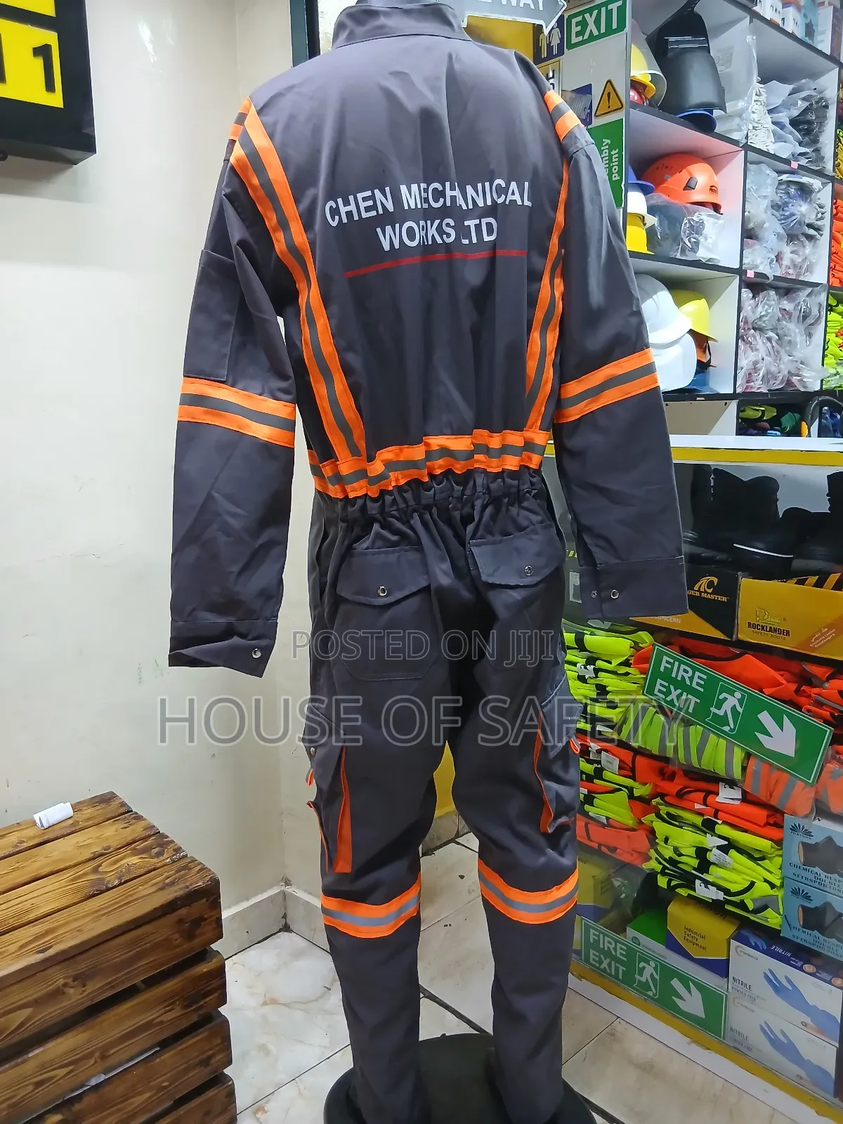 Grey Ready Made Cargo Overall