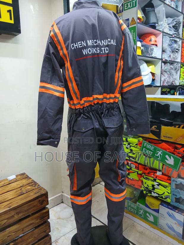 Grey Ready Made Cargo Overall - thumbnail 3