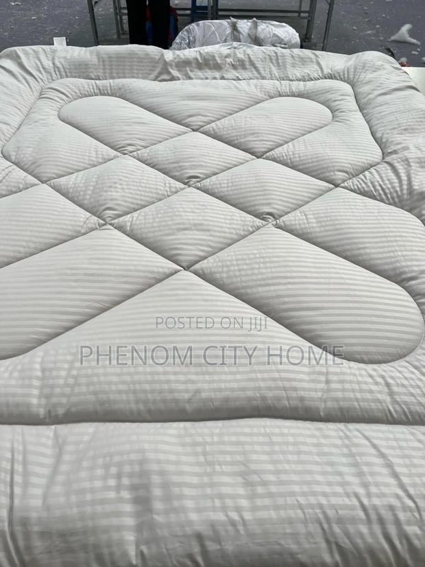 Grey Cotton Binded Duvet Set